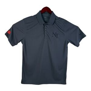 Nike Polo Shirt Mens Medium Grey Toyota “NT” Golf Car Sleeve Logo